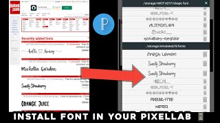 How to Download And Install Fonts In PixelLab | Step By Step Tutorial screenshot 1