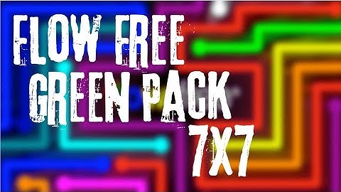 Flow Free Walkthrough - Green Pack - Level 7x7 | Big Duck Games LLC | HD