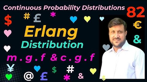 Moments Generating Function & Cumulants Generating Functions for Erlang Distribution.