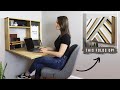 How To Build A Fold Down Wall Desk | DIY Murphy Desk