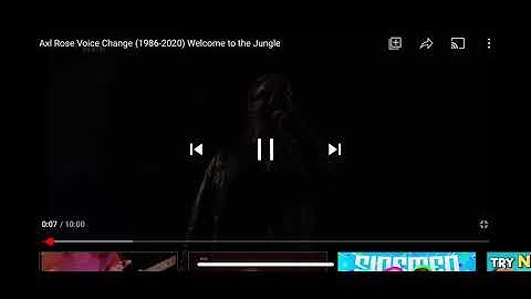 Axl Rose longest welcome to the jungle scream