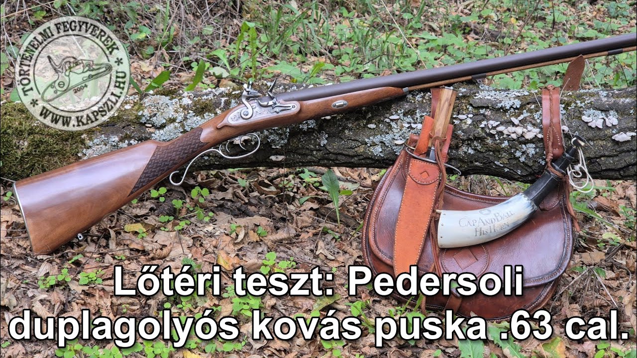 Lőtéri teszt: Pedersoli kovás duplagolyós puska .63 cal