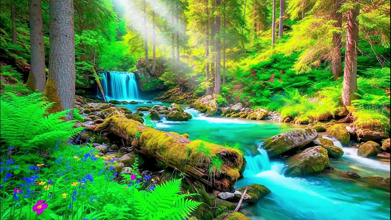 Water Sound from Mountain Stream | Trickling Flow for Long Sleep and Stress-Free Focus