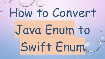 How to Convert Java Enum to Swift Enum