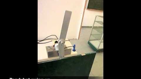 Pendubot control (video #1)
