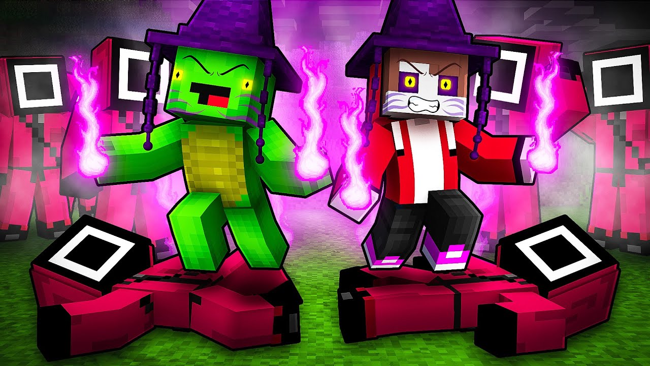 K-POP DEMON JJ and Mikey vs SQUID GAME - Maizen Minecraft Animation