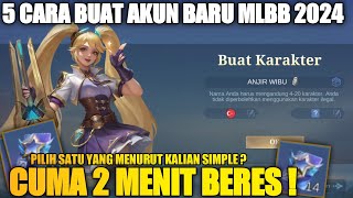 5 METODE!! CARA MEMBUAT AKUN BARU ML TANPA HAPUS DATA | 5 CARA BUAT AKUN BARU MOBILE LEGENDS TERBARU