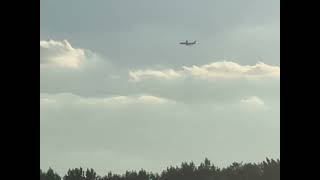 FedEx Boeing 767-3S2 flying over Mount Laurel NJ