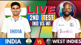 LIVE: INDIA vs WEST INDIES Test Match | IND vs WI 2nd Test Live Cricket Match Today