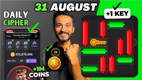 31 August Mini Game Puzzle and Daily Cipher Hamster Kombat | How to Solve Mini Game Puzzle