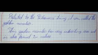 Math project / Fibonacci sequence