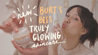 Trying a new winter skincare routine with Burt&#39;s Bees NEW Truly Glowing skincare line!