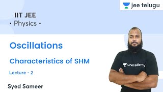 Oscillations | Characteristics of SHM | L2 | Physics | IIT JEE | JEE Telugu |  Syed Sameer