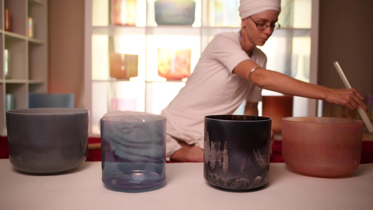 Sound Healing - Alchemy Crystal Singing Bowls - "The Galactic Call Set ...