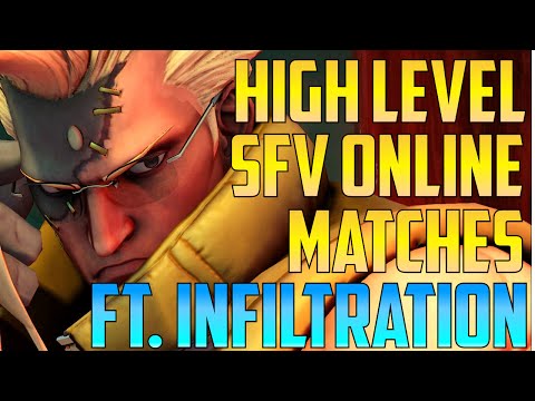 Street Fighter V / 5 - SFV Online Final Boss: Infiltration 【1080p60 High Level Matches】