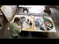 Stained glass creation  a timelapse from the karl unnasch art studio