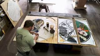 Stained glass creation - A timelapse from the Karl Unnasch Art Studio