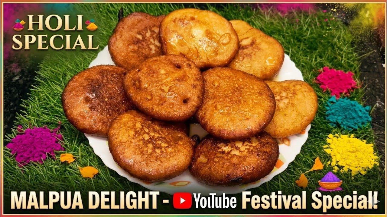 Holi special malpua recipe.Malpua kaise banaya jata hai.मैदे के मालपुआ कैसे बनाते हैं#holispecial 