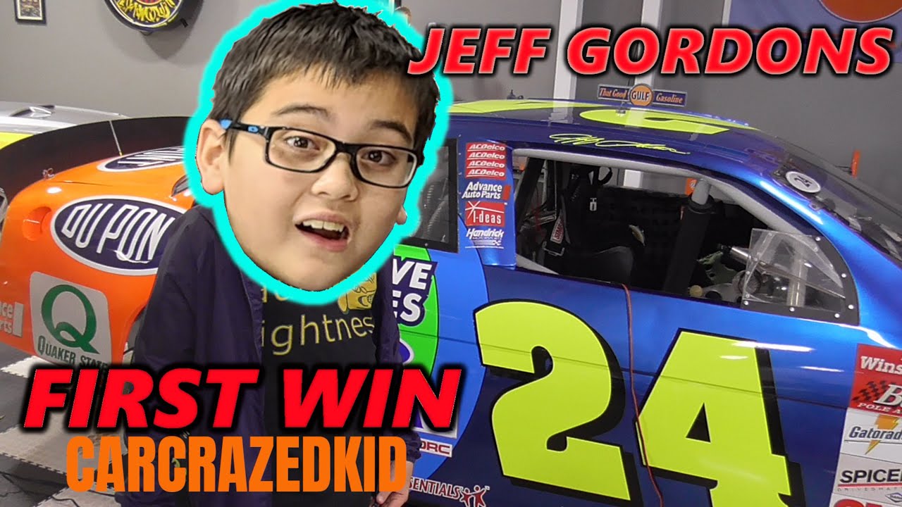 Jeff Gordon's First Win CARCRAZEDKID goes NASCAR!