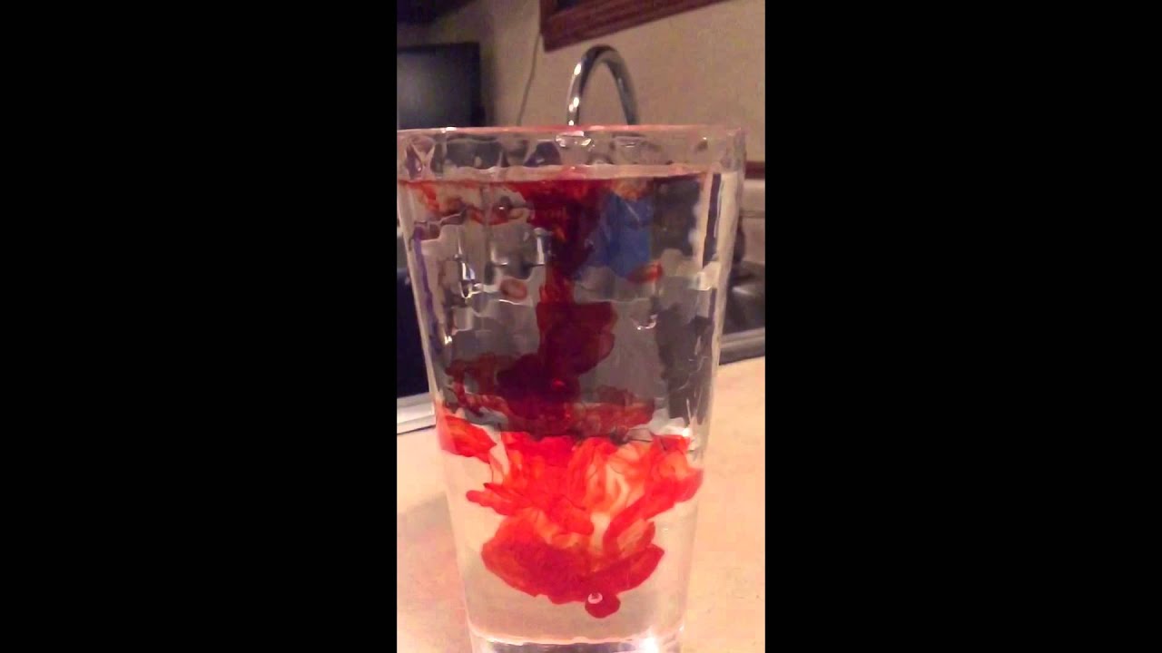 Food Coloring in Water SloMo YouTube