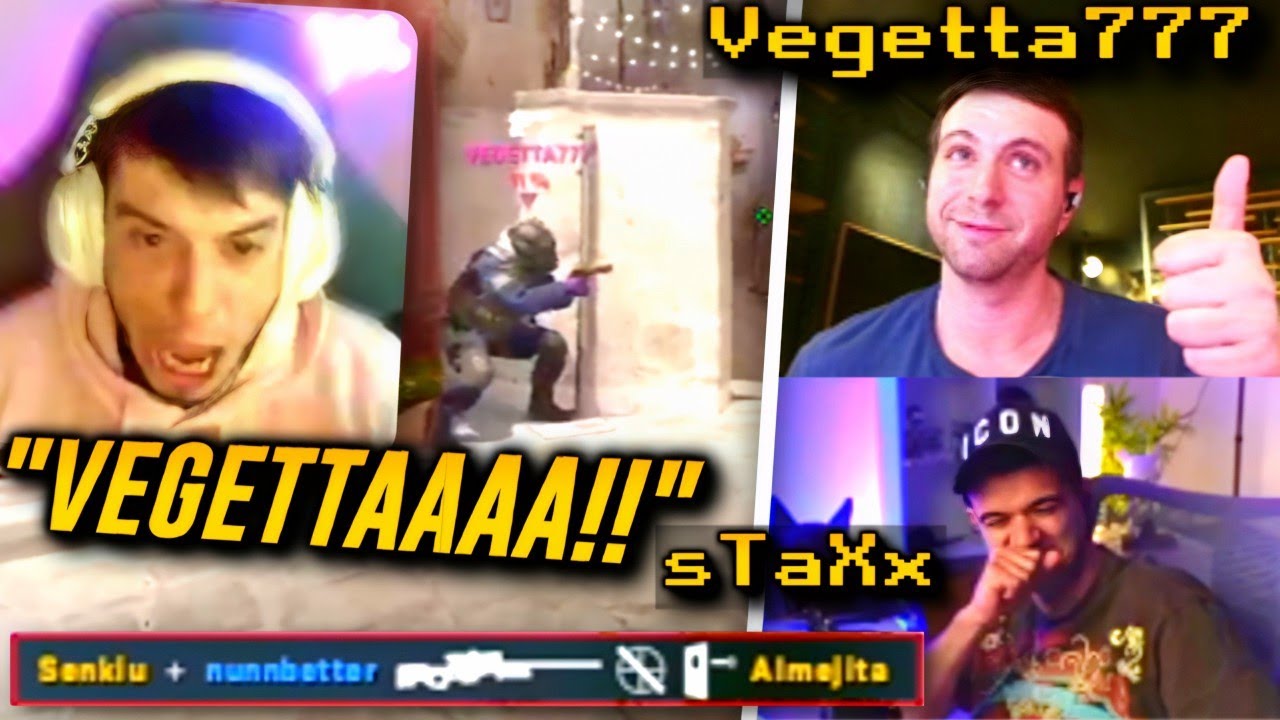 ALMEJITA juega con VEGETTA y STAXX a COUNTER STRIKE 2 y COMPITEN por conseguir MÁS KILLS