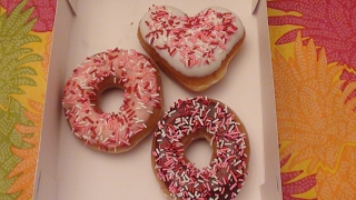 VALENTINE'S DAY AT KRISPY KREME DOUGHNUTS... WANT ONE