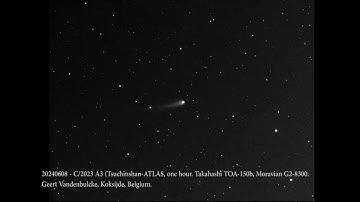 Comet C/2023 A3 Tsuchinshan ATLAS animation