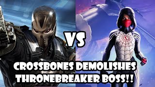 Crossbones demolishes Ties That Bind Thronebreaker Boss Silk- Marvel Contest Of Champions