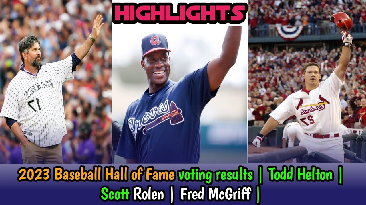 2023 Baseball Hall of Fame voting results | Todd Helton | Scott Rolen ...