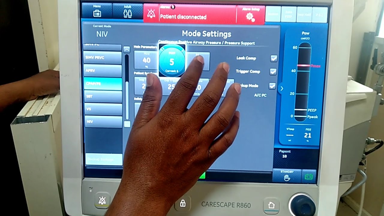 Ventilator modes in Hindi Ventilator modes and settings in Hindi