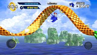 Sonic 4 episode 1 splash hill zone acts 1 thru 4 walkthrough ( no damage) screenshot 5