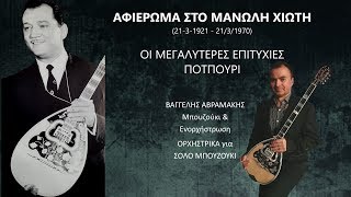 ΜΑΝΩΛΗΣ ΧΙΩΤΗΣ Αφιέρωμα LIVE Manolis Hiotis Tribute ΒΑΓΓΕΛΗΣ ΑΒΡΑΜΑΚΗΣ Μπουζούκι & Ενορχήστρωση