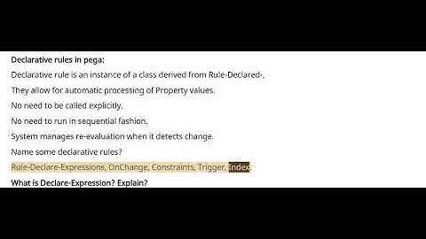 Pega Interview questions and answers Declare rules | Forward Chaining | Backward Chaining