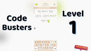 Code Busters Level 1 Answers | Complete Solution | Go Answer