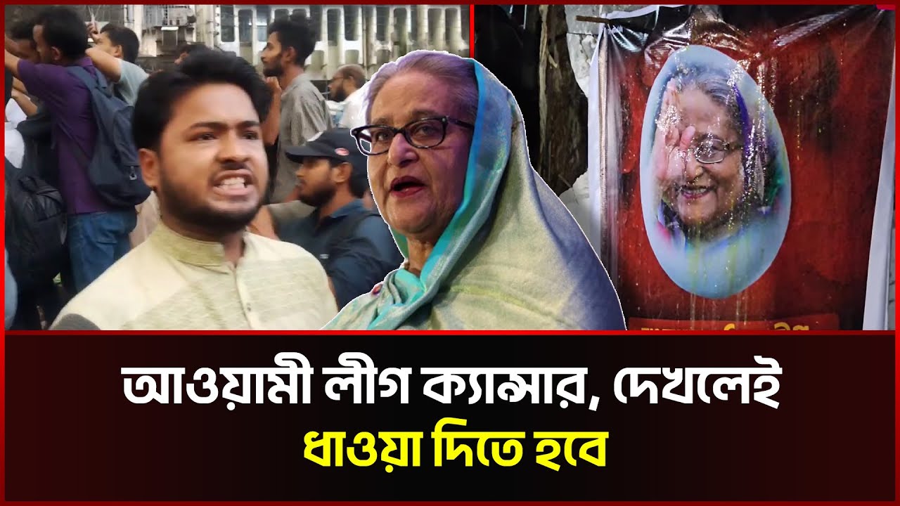 আওয়ামী লীগ ক্যা*ন্সার, দেখলেই ধাওয়া দিতে হবে |  Sheikh Hasina |  Egg Attack | Sonali News