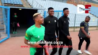 Bafana Bafana players arriving for training