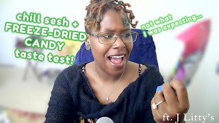 chill sesh + trying FREEZE-DRIED candy for the FIRST TIME