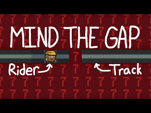 I built a rollercoaster with a hole in it (Dwarf Fortress)