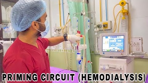 PRIMING OF HEMODIALYSIS BLOOD LINES AND DIALYSER