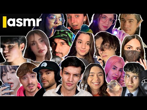 ASMR español CASERO VS PRO para dormir con 25 creadores de ASMR