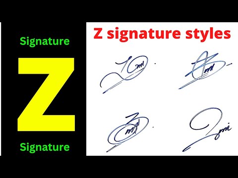 Z signature styles | Z letter signature style | Signature with Z