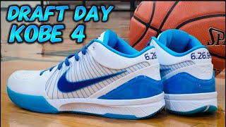 Kickwho godkiller Kobe 4 Draft Day!  Quality check review & on foot!