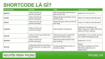 Shortcode là gì và cách chèn shortcode vào website wordpress | Nguyễn Minh Phụng