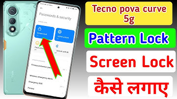Tecno pova curve 5g me pattern lock kaise lagaye / how to set pattern lock in Tecno screen lock