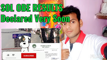 DU SOL OBE RESULTS DECLARED UPDATE 2021| Du Sol Open book exam Results declared 15 Jan | SOL STUDY