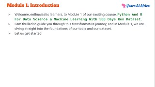1.3 Python and R for Data Science and Machine Learning - Module 1 Introduction