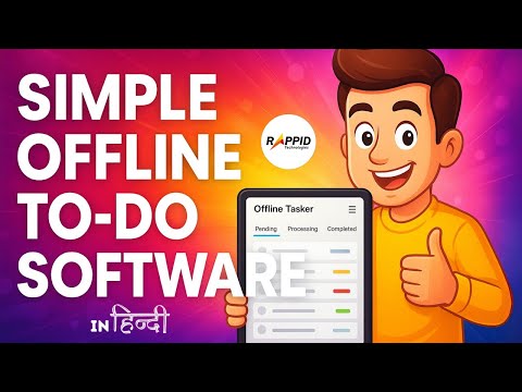Offline Tasker - Simple Offline Task Manager for Teams (Sync • Profiles • Export) | Rappid