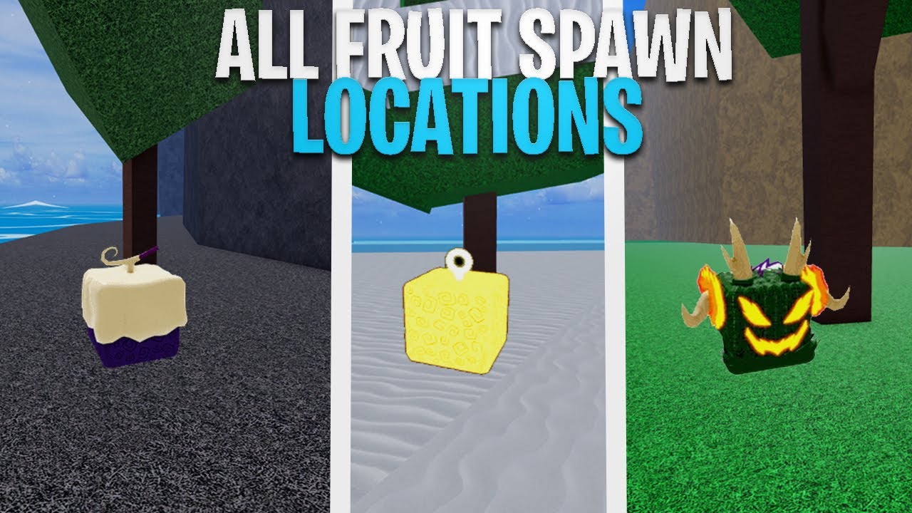 INCRÍVEL!!! TODOS SPAWN DE FRUTAS BLOX FRUITS- SEA 2 