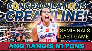 BAGSIK NI BERNADETH PONS SA SEMIFINALS DI KINAYA NG FARM FRESH 🩷