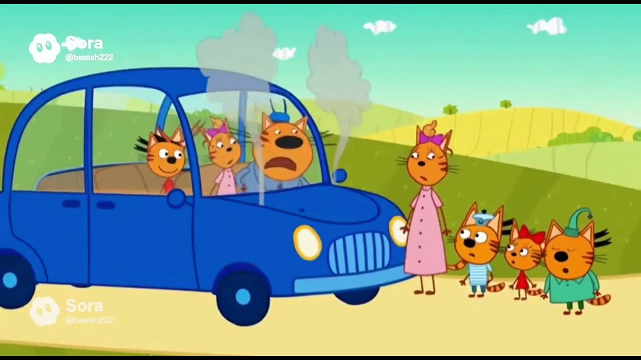 Три кота, но эпизод сделал ИИ — село молочное (2 эпизод)